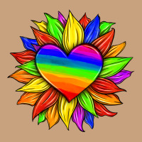 Lgbtq Color Heart And Sunflower Vintage Tee | Teevron