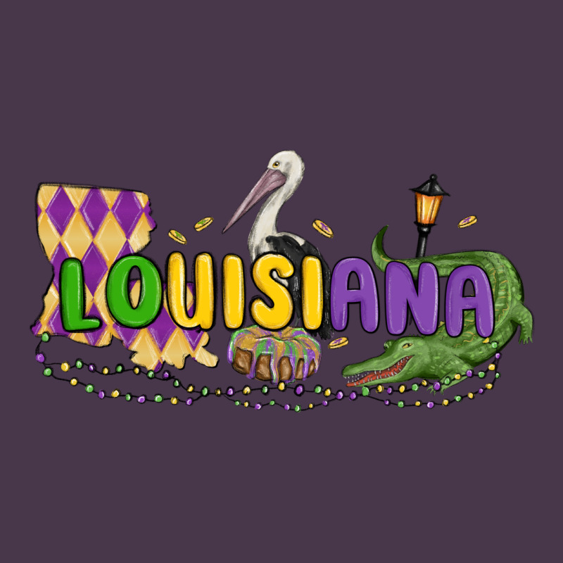 Louisiana Mardi Gras Heavyweight Hoodie by MaliasSmallBusiness | Teevron
