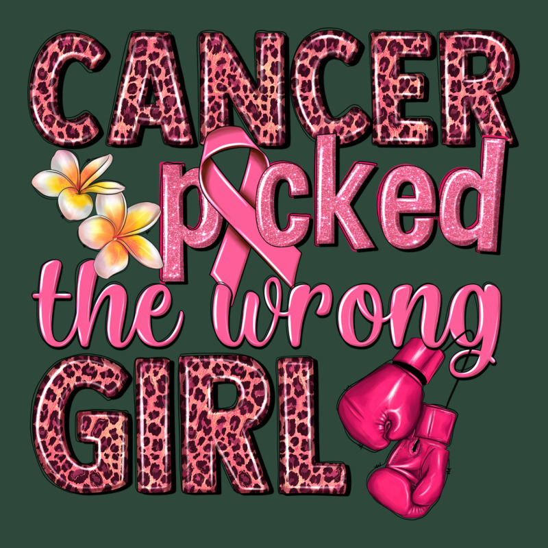 Cancer Picked The Wrong Girl Zipper Hoodie by NancyCooperArtShop | Teevron