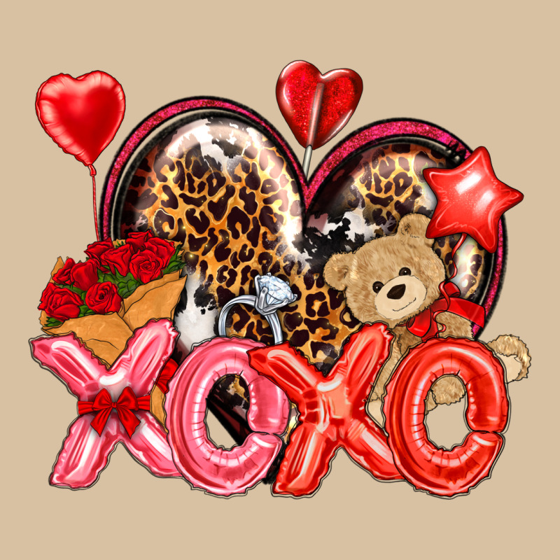 Xo Xo With Leopard And Cowhide Heart Heavyweight Hoodie by NancyCooperArtShop | Teevron
