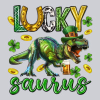 Lucky Saurus St.patricks Day Heavyweight Sweatshirt | Teevron