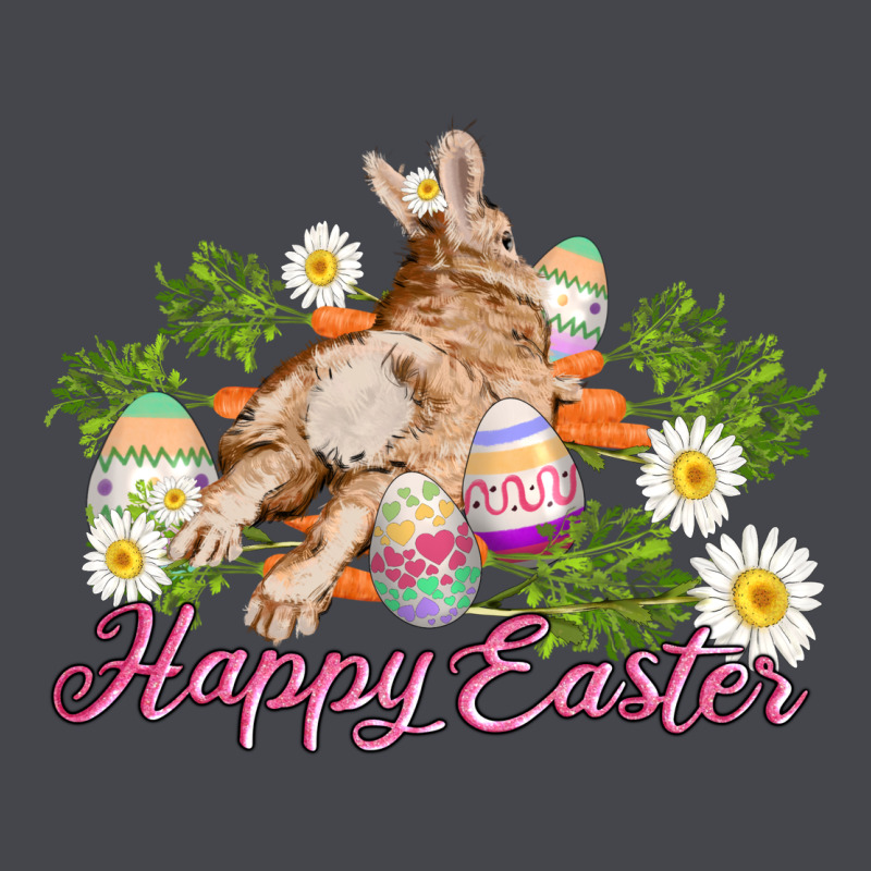 Easter Bunny With Carrots And Daisy Long Sleeve Tee by AdoDesignShop | Teevron