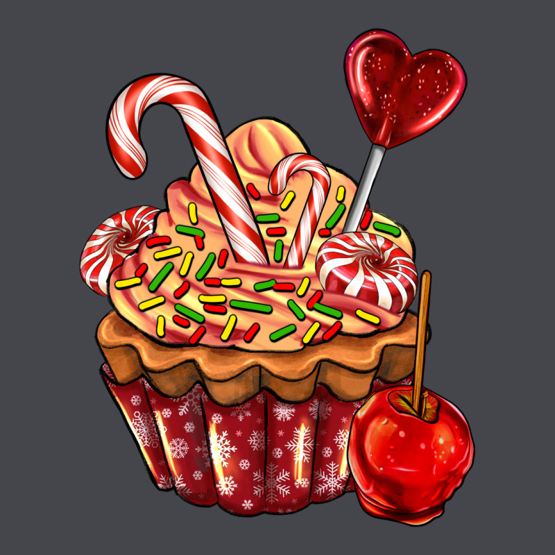 Christmas Candy Cupcake Long Sleeve Tee by AdoDesignShop | Teevron