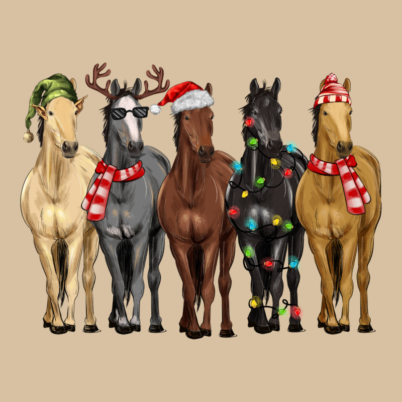 Horses With Christmas Heavyweight Hoodie by MaliasSmallBusiness | Teevron