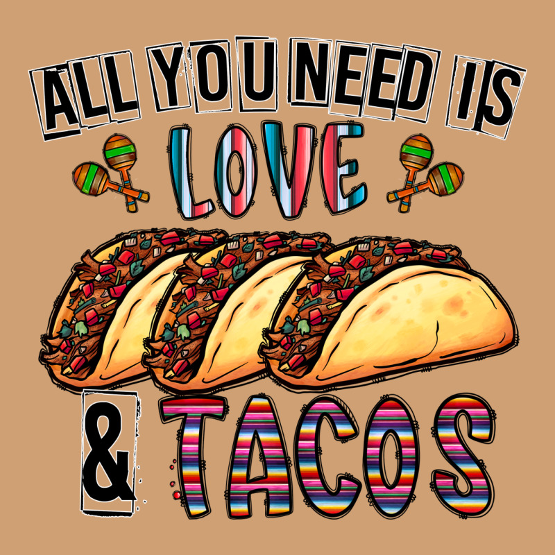 All You Need Is Love And Tacos Vintage Tee by CowhideDigitalArt | Teevron