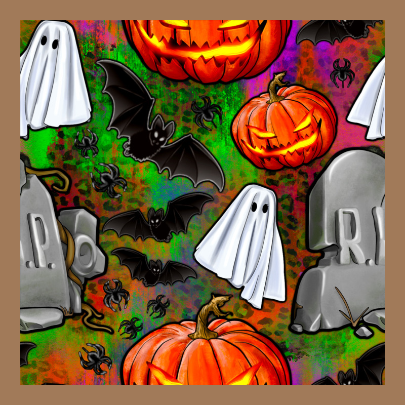 Halloween Ghost And Headstone Seamless Pattern Classic Tee by BundleAndBundleShop | Teevron