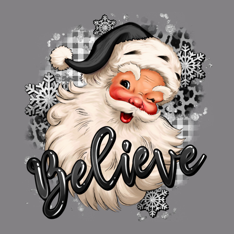 Believe Buffalo Plaid White Christmas Santa Claus Heavyweight Hoodie by MaliasSmallBusiness | Teevron