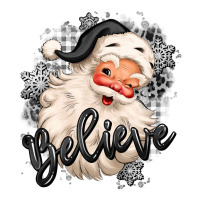 believe buffalo plaid white christmas santa claus | Teevron