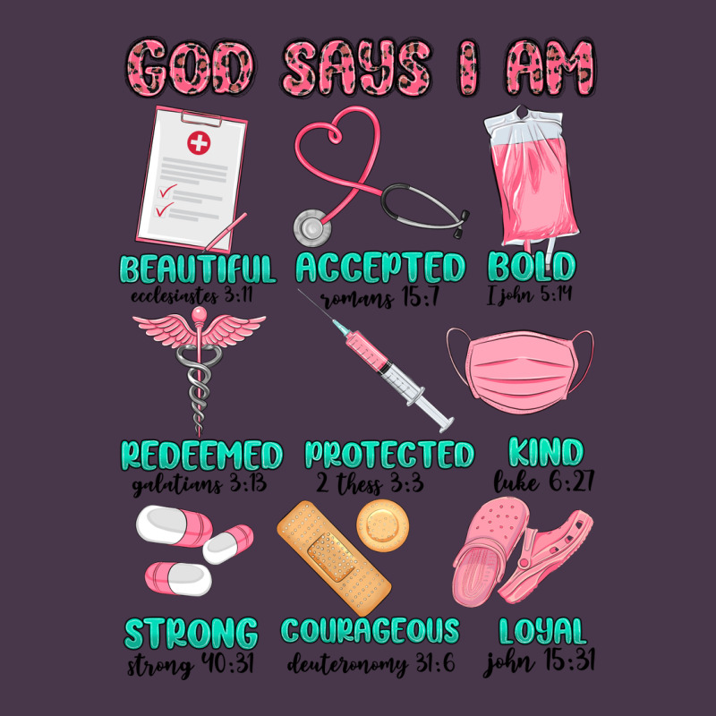 God Says I Am Nurse Heavyweight Hoodie by MaliasSmallBusiness | Teevron