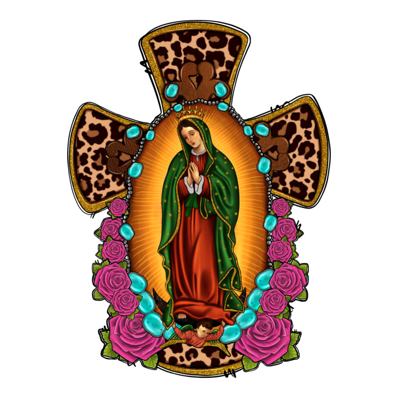 Our Lady Of Guadalupe Cross Long Sleeve Tee by JahusDesignShop | Teevron