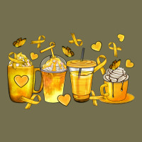 Childhood Cancer Coffee Cups Vintage Hoodie | Teevron