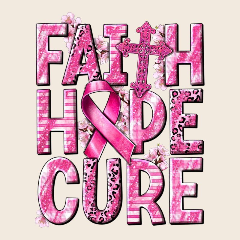 Faith Hope Cure Cancer Zipper Hoodie by NancyCooperArtShop | Teevron