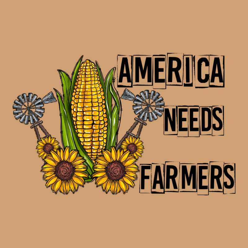 America Needs Farmers Vintage Tee by CowhideDigitalArt | Teevron