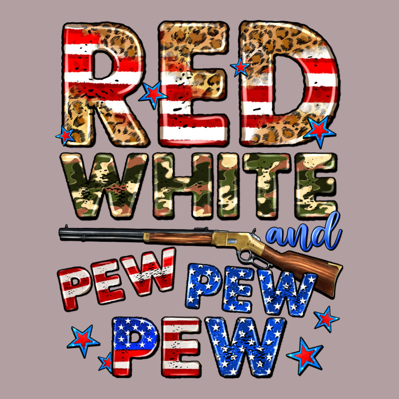 Red White And Pew Pew Pew Vintage Hoodie by Zillion Design Studio | Teevron