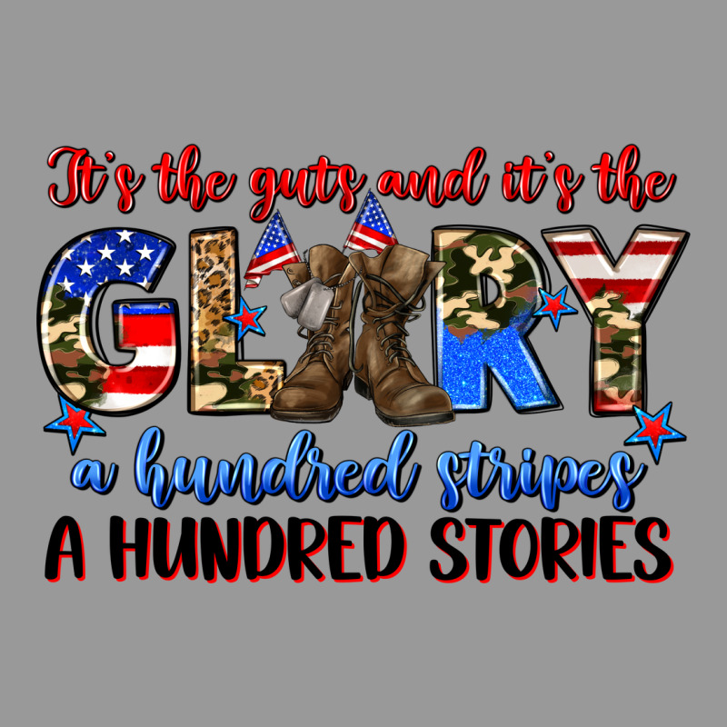 It's The Guts And It's The Glory A Hundred Stripes Vintage Hoodie by Zillion Design Studio | Teevron