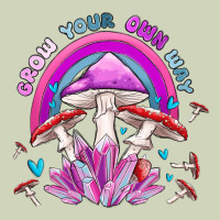 Grow Your Own Way Crystal And Mushroom Heavyweight Hoodie | Teevron