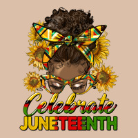 Celebrate Juneteenth Black Woman Bun Urban Heavy Tee | Teevron