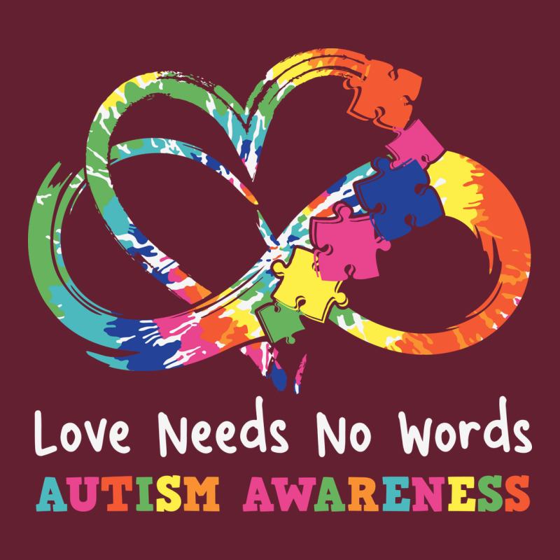 Love Needs No Words Heart Puzzle Autism Classic Tee by CowhideDigitalArt | Teevron