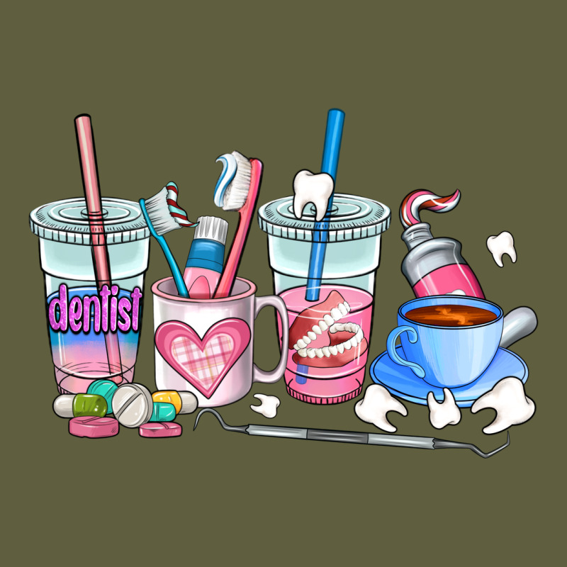 Dentist Coffee Cups Vintage Tee by AdoDesignShop | Teevron
