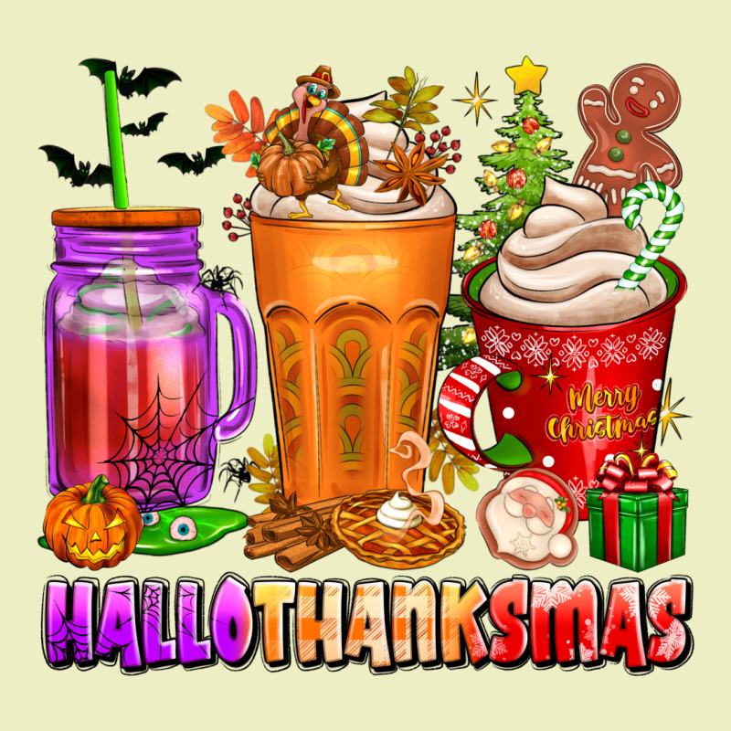 Hallothanksmas Coffee Cups Urban Hoodie by texasbilliewilder | Teevron
