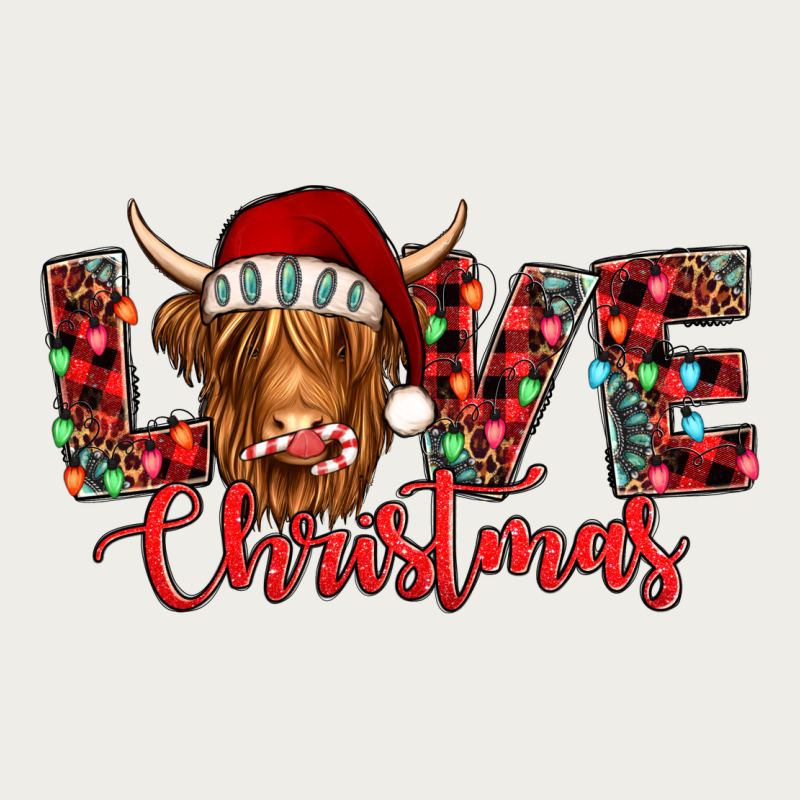 Love Christmas Highland Cow And Turquoise Gemstone Zipper Hoodie by Jasminsmagicworld | Teevron