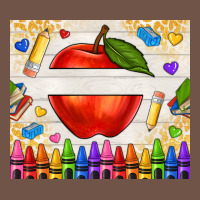 Custom Teacher Name Apple Premium Sweatshirt | Teevron