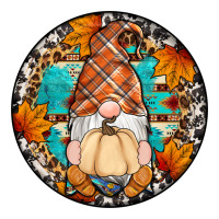 fall gnomes round earrings | Teevron