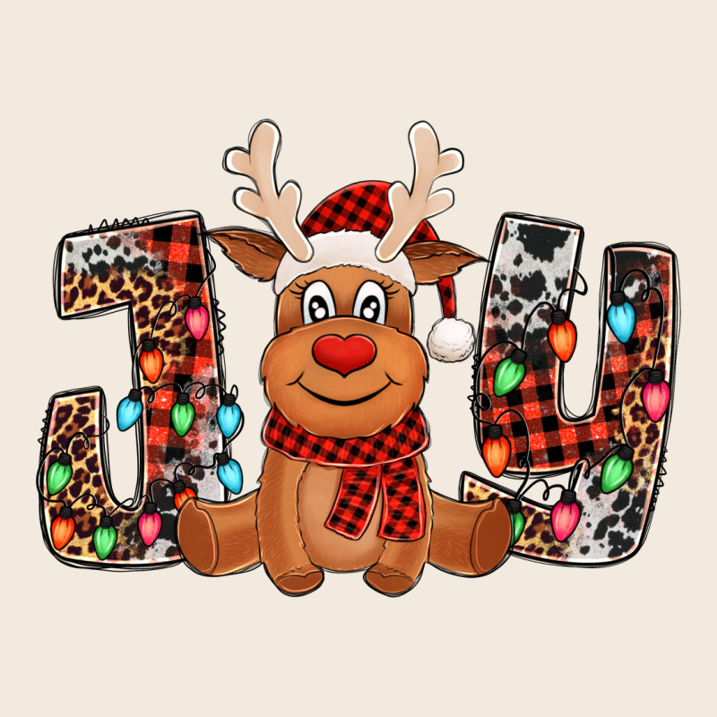 Joy Christmas Reindeer Zipper Hoodie by Jasminsmagicworld | Teevron