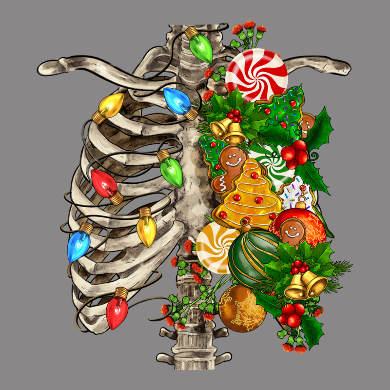 Skeleton Chest Christmas Vintage Tee by FaDigitalArtStudio | Teevron