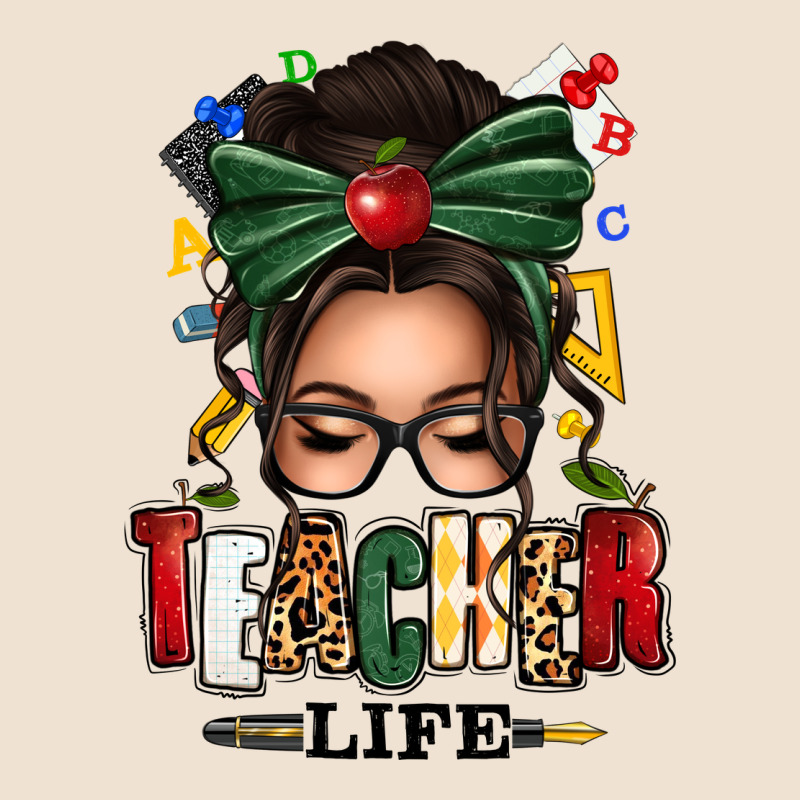 Teacher Life Afro Messy Bun Urban Hoodie by texasbilliewilder | Teevron