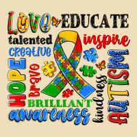 Autism Awareness Typography Premium Hoodie | Teevron