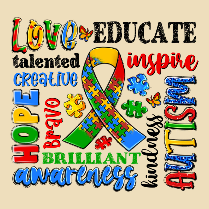 Autism Awareness Typography Premium Hoodie by Artiststas | Teevron