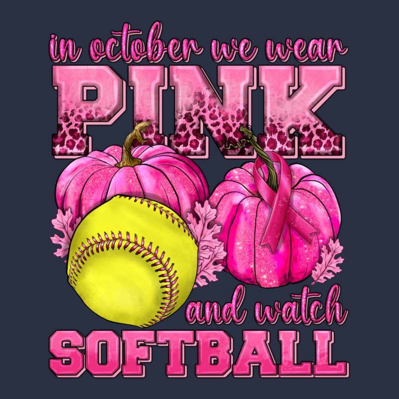 In October We Wear Pink And Watch Softball Urban Hoodie by texasbilliewilder | Teevron