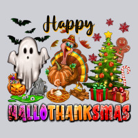Happy Hallothanksmas With Ghost Turkey And Tree Urban Hoodie | Teevron