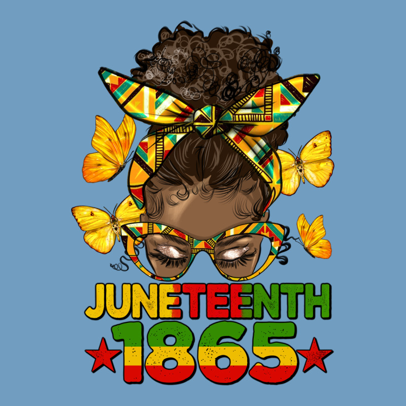 Juneteenth 1865 Afro Bun Urban Heavy Tee by HRA Design Shop | Teevron