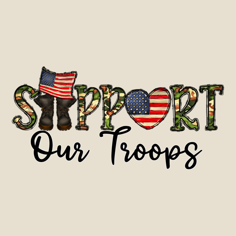 Support Our Troops Urban Heavy Tee by CowhideDigitalArt | Teevron