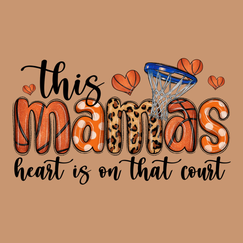 This Mamas Heart Is On That Court Heavyweight Hoodie by MaliasSmallBusiness | Teevron