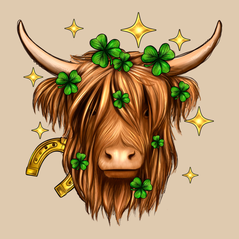 St. Patrick's Day Highland Cow Heavyweight Sweatshirt by Neo Western | Teevron