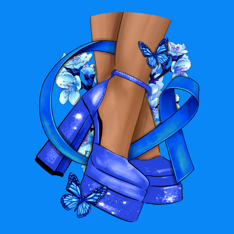 Colon Cancer Heels Zipper Hoodie by NancyCooperArtShop | Teevron