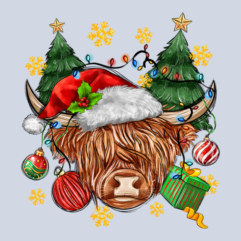 Christmas Highland Cow Premium Sweatshirt by MaliasSmallBusiness | Teevron
