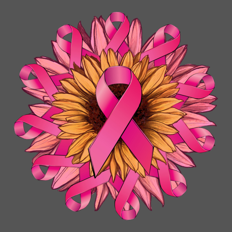 Cancer Ribbon Sunflower Zipper Hoodie by NancyCooperArtShop | Teevron