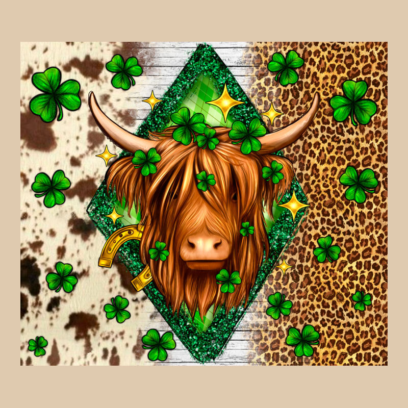 St. Patrick's Day Highland Cow Heavyweight Sweatshirt by Neo Western | Teevron