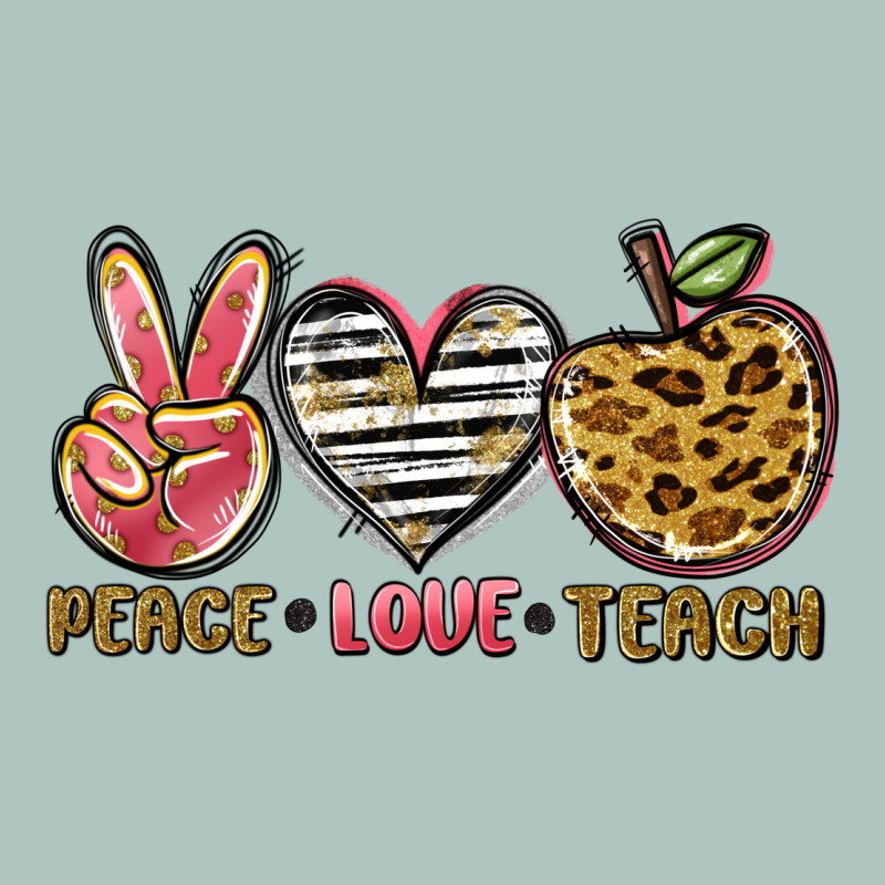 Peace Love Teach Premium Sweatshirt by NancyCooperArtShop | Teevron