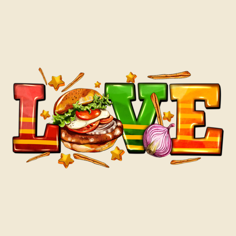 Love With Hamburger Ladies Tee by AdoDesignShop | Teevron