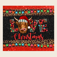 Love Christmas Highland Cow And Turquoise Gemstone Zipper Hoodie | Teevron