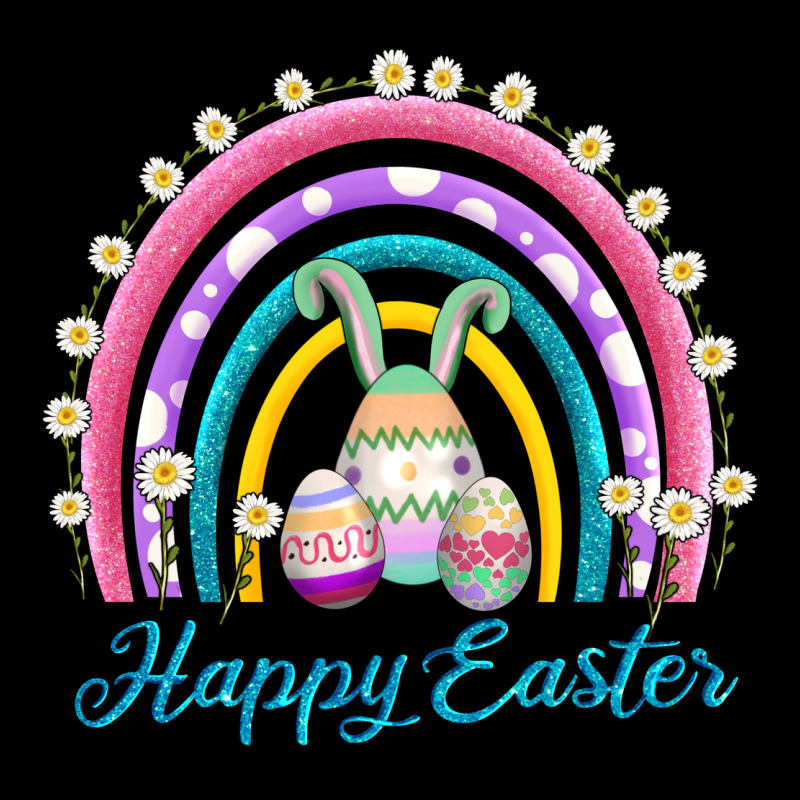 Easter Egg Bunny Rainbow Long Sleeve Tee by AdoDesignShop | Teevron