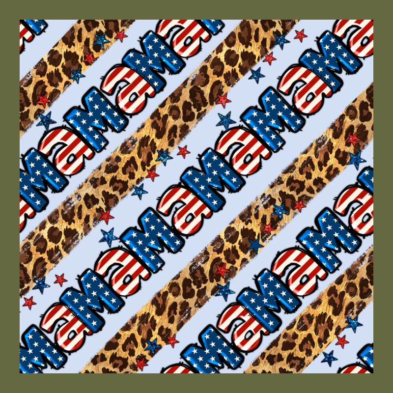 American Mama Leopard Seamless Pattern Long Sleeve Tee by BundleAndBundleShop | Teevron