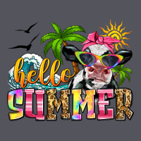 Hello Summer Cow Vintage Hoodie | Teevron