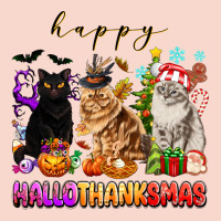 Happy Hallothanksmas Cats Urban Hoodie | Teevron