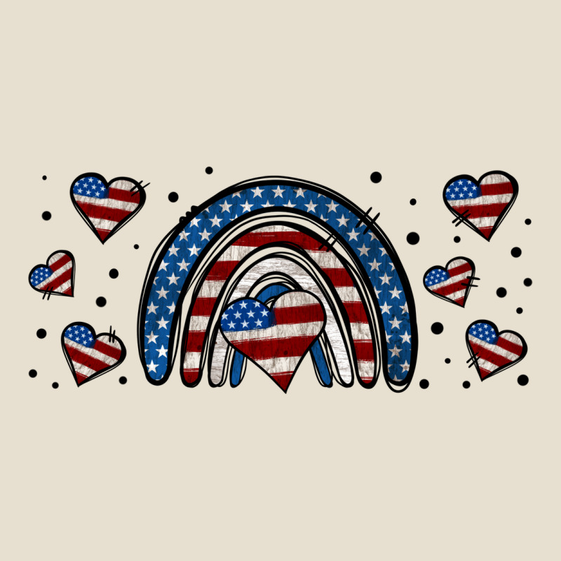 American Flag Rainbow 16oz Libbey Cup Urban Heavy Tee by HRA Design Shop | Teevron